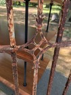 Large Antique Wrought Iron Window Grate Or Garden Gate Architectural Salvage