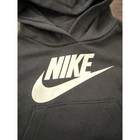 Nike Girls Black Futura Logo Pullover Hoodie Sweatshirt 2t 25k136-023 Nwt