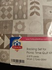 New Fat Quarter Shop Backing Set For Picnic Time Quilt Kit 4 87 Yards Fabric Gra
