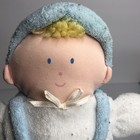 Vintage Eden Toys Baby Boy Blue And White Terry Cloth Lovey Plush Doll 11   