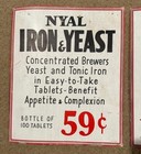 3 Vintage Nyal Drug Store Sign Cardboard Display Corn   Antacid   Iron   Yeast