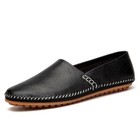 Genuine Leather Men Casual Shoes Lightweight Loafers Slip On Flats Driving Shoes
