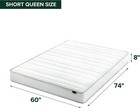 8 Inch Short Queen Hybrid Foam Spring Mattress Medium Firm Breathable Support