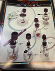 Purple Glass Head Tobacco Smoking Pipe Rare 1970 s Unused 4 5 Inch With Sticker