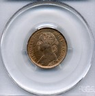 Great Britain  Farthing  1891 Pcgs Ms64  Rb 