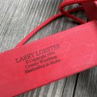 Larry Lobster Wooden Pull Toy 1986 Vintage Made In Maine Usa Red Wood