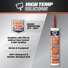 Dap High Temp 100  Rtv Silicone Sealant  10 3 Oz  Red  7079808013 