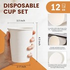 Leak Resistant Disposable Paper Coffee Cups Hot And Cold Drink To Go Cups