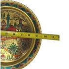 Vintage Jerusalem Souvenir Decorative Plate Holy Land Israel Metal Wall Art