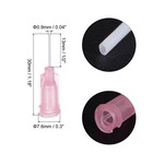 50pcs 20g Plastic Dispensing Needles 1 2  Pink