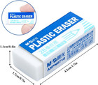 12 Pack Pencil Erasers  Small White Rubber Eraser For Kids School Students Offic