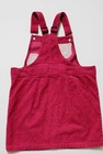 Disney  Jesse Skirt Bib Overalls Dress Size 7-8  Girls Dark Pink Corduroy