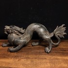 12  Chinese Antique Handmade Ancient Dragon Fengshui Statue