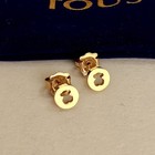 Tous Earrings Bear Design Elegant Jewelry Gold Fashion Accessories F315