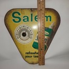 Vintage Salem Cigarettes Working Thermometer Metal Sign Advertising Tin Tobacco 