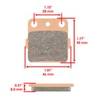 Front Brake Pads For Honda Trx420 Trx 420 Rancher 2007-2019   06435-hp7-a01