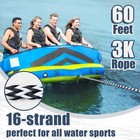 Boat Tow Rope 3k 60ft Towable Floating Ropes For Water Ski Skiing Tubing Tube   