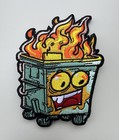 Dumpster Fire Embroidered Hook loop Morale Patch