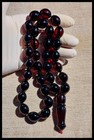 Vintage   German 79 Grs  Cherry Amber Bakelite  Islam Prayer Beads 33 1 Rosary