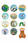 Wafer Paper Uncut Classic Children   s Mini Book Edible Image Cupcake Toppers  12 