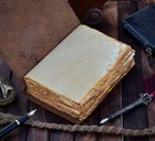 Blank Spell Book Of Shadows Leather Journal  Goddess Journal  Witch Journal 