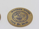 2 Vintage  1961 Wooden Nickel 325th Anniversary Token Coin Providence Ri  jl3-9