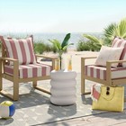 24 x22  Cabana Stripe Outdoor Deep Seat Cushion Red - Threshold