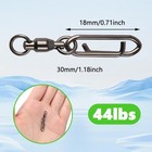 25pcs Fishing Speed Clips Quick Change Fishing Snap Swivels Fishing Power Clips