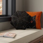 Shaped Beaded Web Pillow - Black gold - Threshold