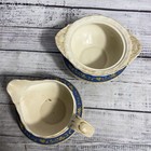 Vtg  Myott Powder Blue 2 Pc  Staffordshire Porcelain Cream   Sugar Set 5681