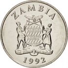      Zambia 1992 Coin 50 Ngwee Kafue Lechwe Antelope Animal Africa - Km 30 23mm     