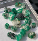 Natural Green Rough Emerald Raw Lot From Swat Mine Pakistan 66 20 Carats