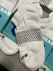5 Pairs Bombas Men s All-purpose Performance White Ankle Sock Size Large
