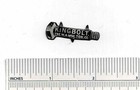 C1900 King Bolt Tin Tobacco Tag With Tabs - Vintage Plug Chewing Tobacco Brand