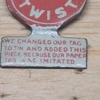 Vintage Granger Twist Tobacco Tin Tag