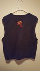 Vintage Tacky Country County Fair Vest - Bobbie Brooks - Extra Large Xl - Black
