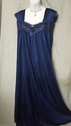 Comfort Choice  Ww Blue Nightgown Long Sleeveless Sexy   2x  3x  4x  5x 