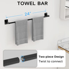 20-piece Bathroom Accessories Set  24 Inch Towel Bar