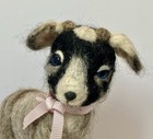 Beautiful Ooak Needle Felted Goat Blue Eyes 10    Tall