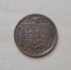 Rare 1928 Thurston The Magician Brass Token Never Fails Good Luck Charm
