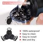 Rq12 Replacement Heads Compatible With Philips Norelco Sensotouch 3d Shaver