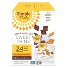 Simple Mills Sweet Thins Cookies Variety Pack  24 Snack Size Bags  19 2 Oz Total