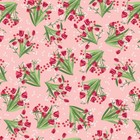 Tulips Front Porch Main Coral By Jill Finley  44  Wide Cotton Fabric Riley Blake