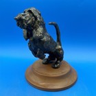 Vintage Lost Wax Bronze Of A Basset Hound Dog  Signed  Numbered  Only 5 Made 