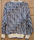 Vintage 80s Hennessy Van Heusen Sweater Mens Large L Geometric Abstract Knit 90s