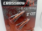 Rage Hypodermic Crossbow No Collar Broadheads 100 Grain  2  Cut Pack Of 3