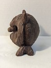 Vintage Cryptomeria  japanese Cedar  Wood Carved Owl Figure 