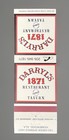 Darryl   s 1871 Restaurant Homewood Alabama Vintage Matchbook Cover B-5923