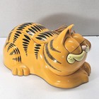 Vintage Garfield Land Line Phone 80 s Tyco Eyes Open   Close Tested