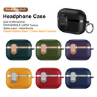 For Airpods 4th   Pro 3rd   Pro 2nd Gen Leather Texture Case Cover W  Keychain